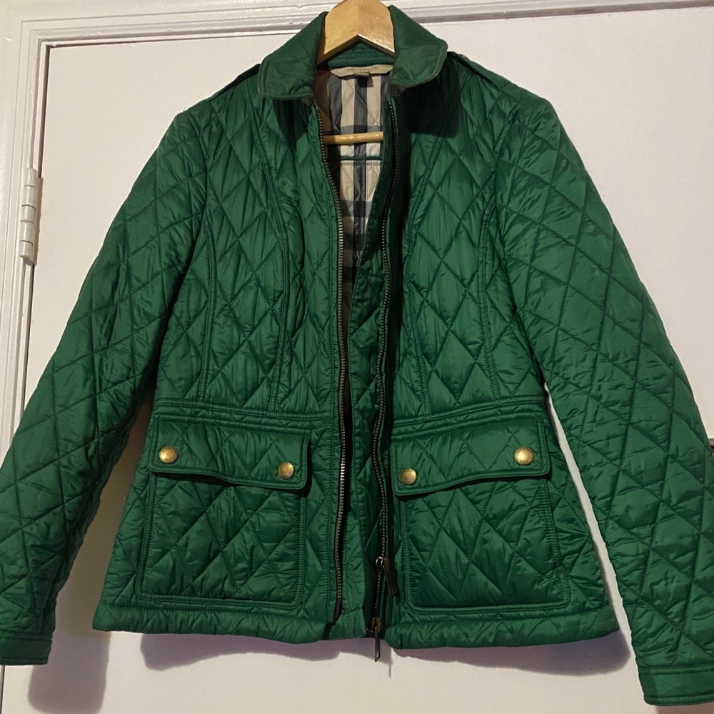 Women Large Burberry Jacket Used